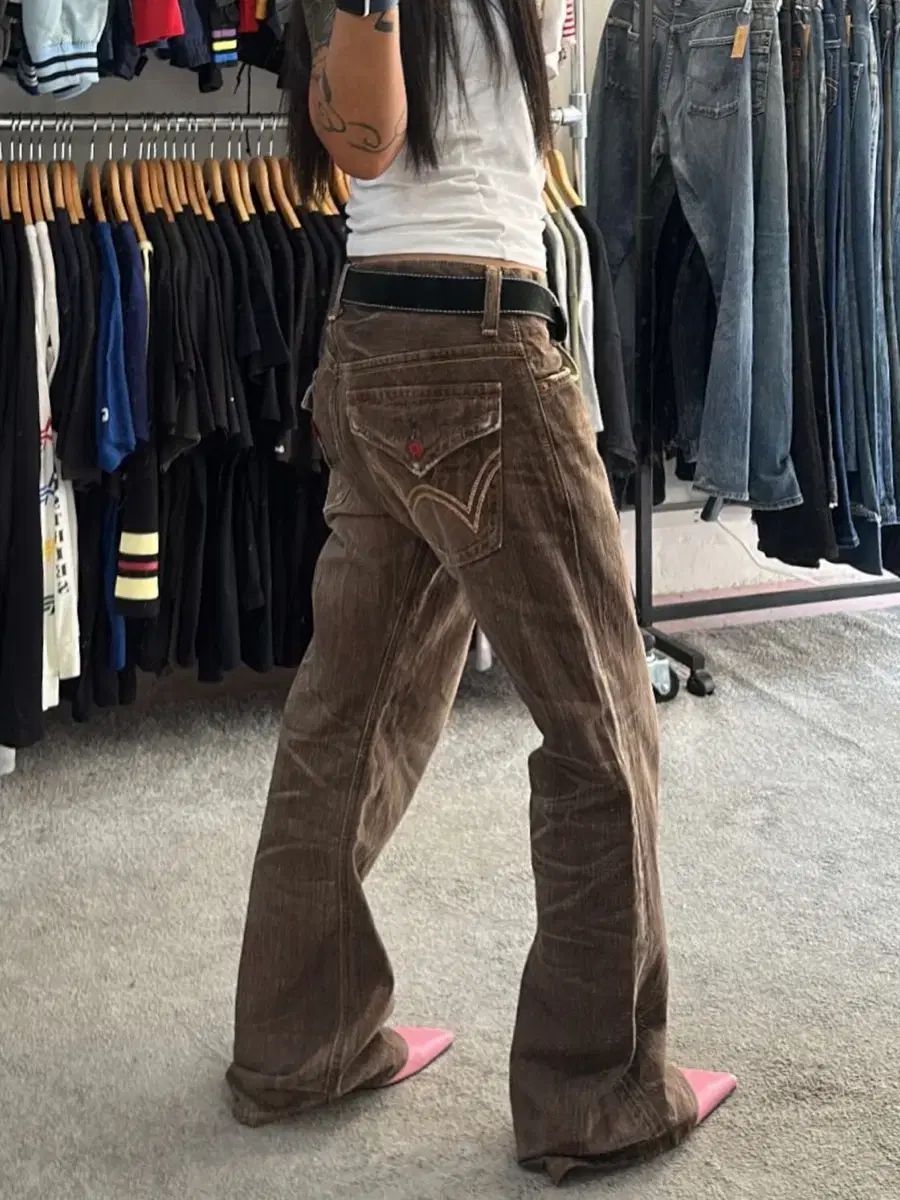 EDWIN(エドウイン)503 ブルートリップ ウェスタン フレア ブーツカット デニム パンツ(34) 8,914円