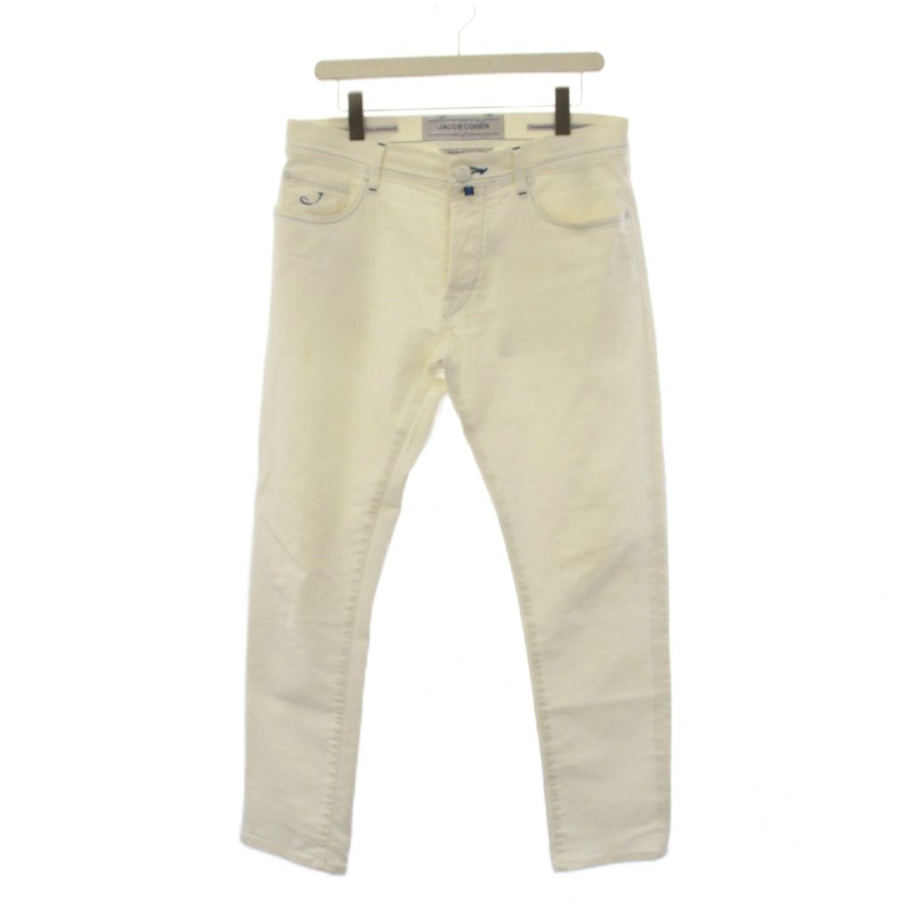 ヤコブコーエン JACOB COHEN デニムパンツ ジーンズ ボタンフライ 32 白 /BM 12,084円