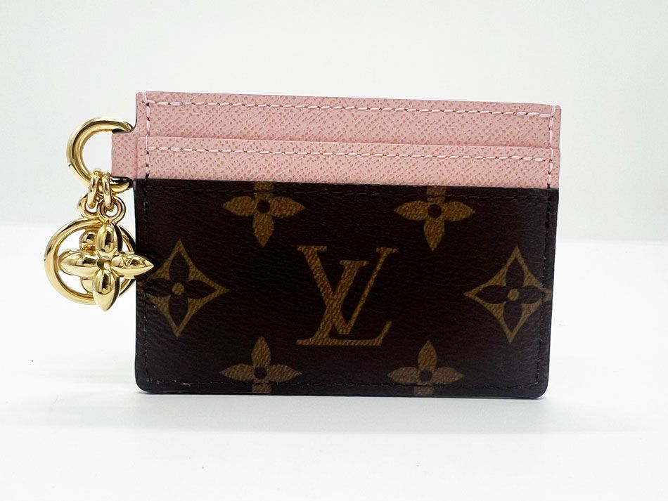 LOUIS VUITTON ルイヴィトン モノグラム カードケース ポルト カルト・LV チャーム ピンク M82739 未使用品