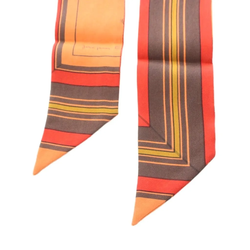エルメス HERMES ツイリー ROCABAR ロカバール スカーフ 総柄 シルク