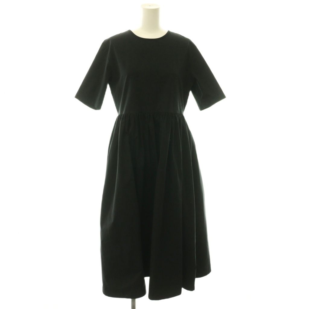 ザナインショップ THE9SHOP EVERYDAY DRESS SHORT ドレス ワンピース ロング 半袖 S ブラック /DO ■OS