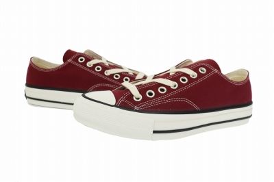 コンバース CONVERSE ADDICT CHUCK TAYLOR CANVAS OX MAROON アディクト チャック テイラー キャンバス マルーン 1AD811 27.5 赤 レッド ブランド古着ベクトル 中古▲■ 260801