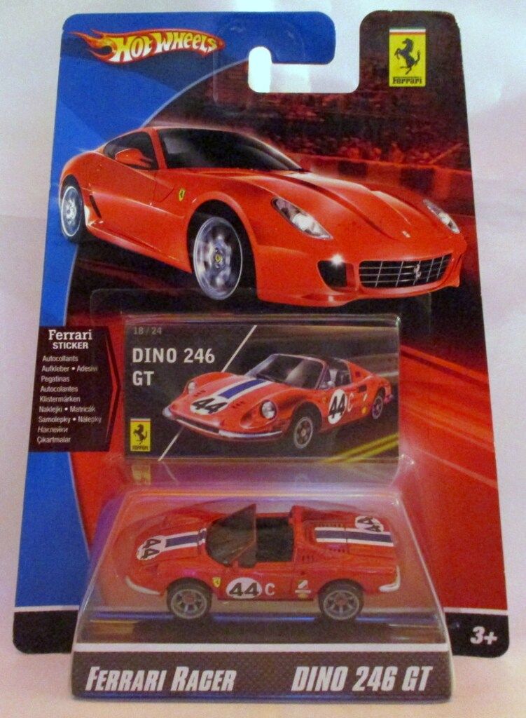 MATTEL FERRARI RACER HOTWHEELS DINO 246 GT #44（レッド） M9847 6,424円