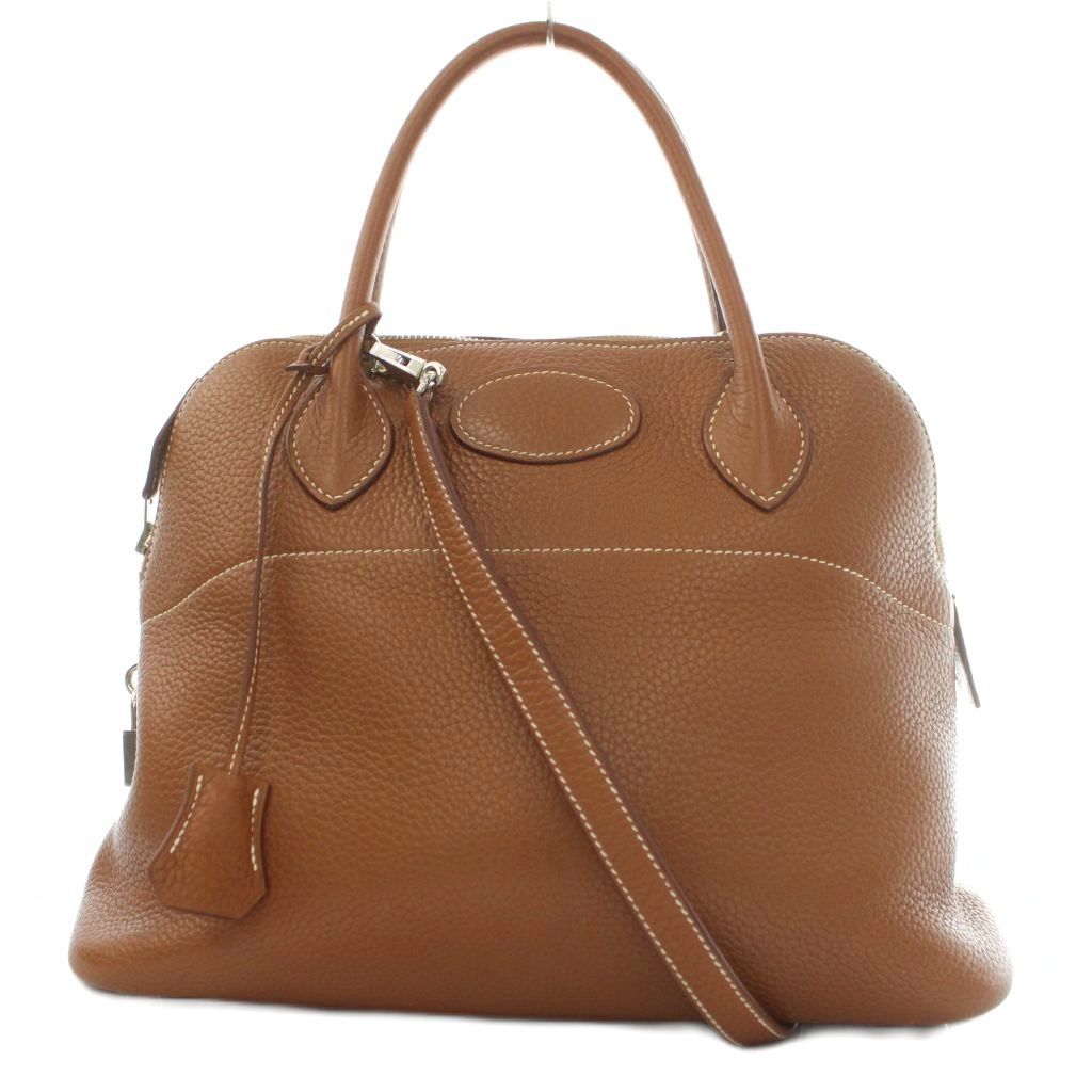 エルメス HERMES ボリード31 ハンドバッグ ショルダーバッグ 2way トリヨンクレマンス 南京錠付き ゴールドカラー □Q刻印 /YO27 ■OH