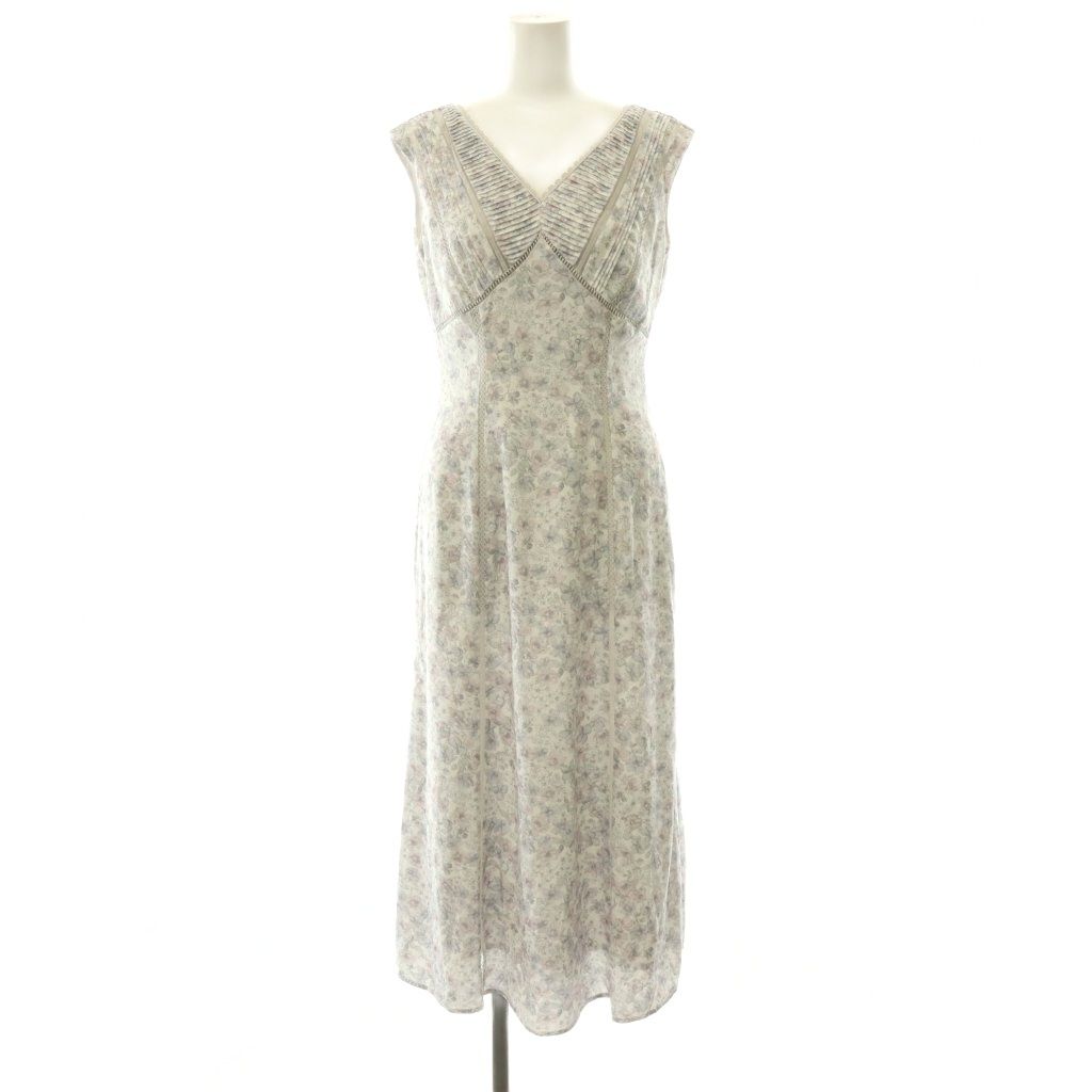 ハーリップトゥ Her lip to 25SS Lace Trimmed Floral Dress ワンピース ノースリーブ ロング S 白 グレー ピンク 1251305096 /NR ■OS ■SH 11,766円