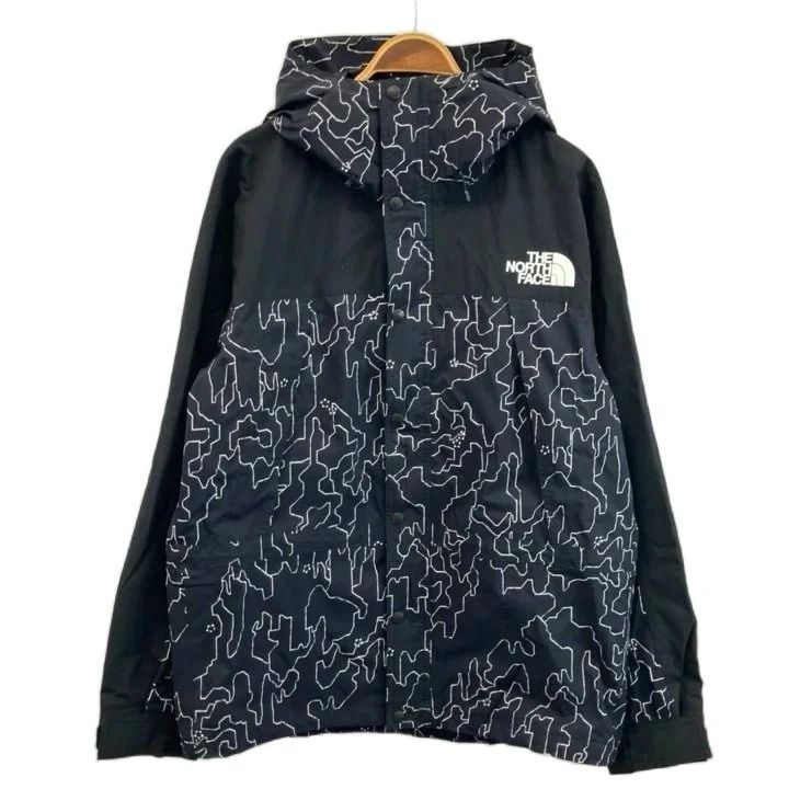 ザノースフェイス THE NORTH FACE ノベルティマウンテンライトジャケット Novelty Mountain Light Jacket マウンテンパーカー ナイロン 防水 ジップアップ 総柄 ロゴ L 黒 ブラック 白 ホワイト NP62451 24,408円
