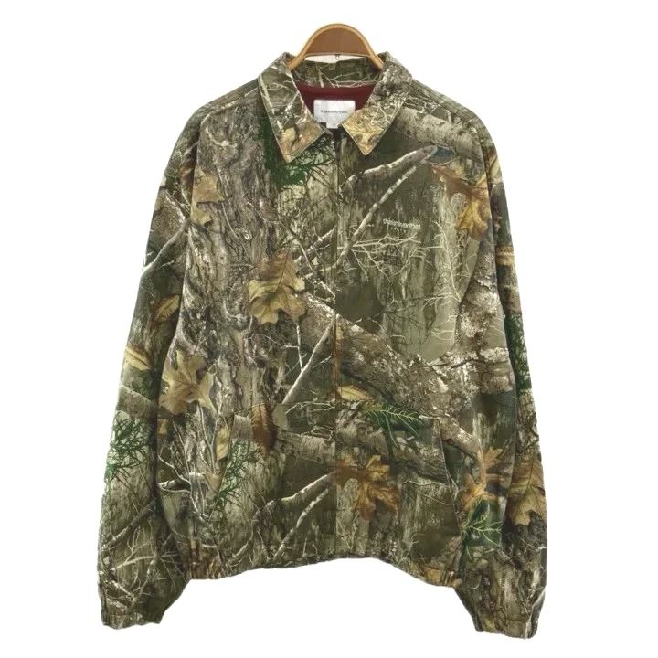 ディスイズネバーザット thisisneverthat リアルツリー ワークジャケット REALTREE Work Jacket アウター 総柄 総裏地 ジップアップ ロゴ XL カーキ /XZ ■GY18