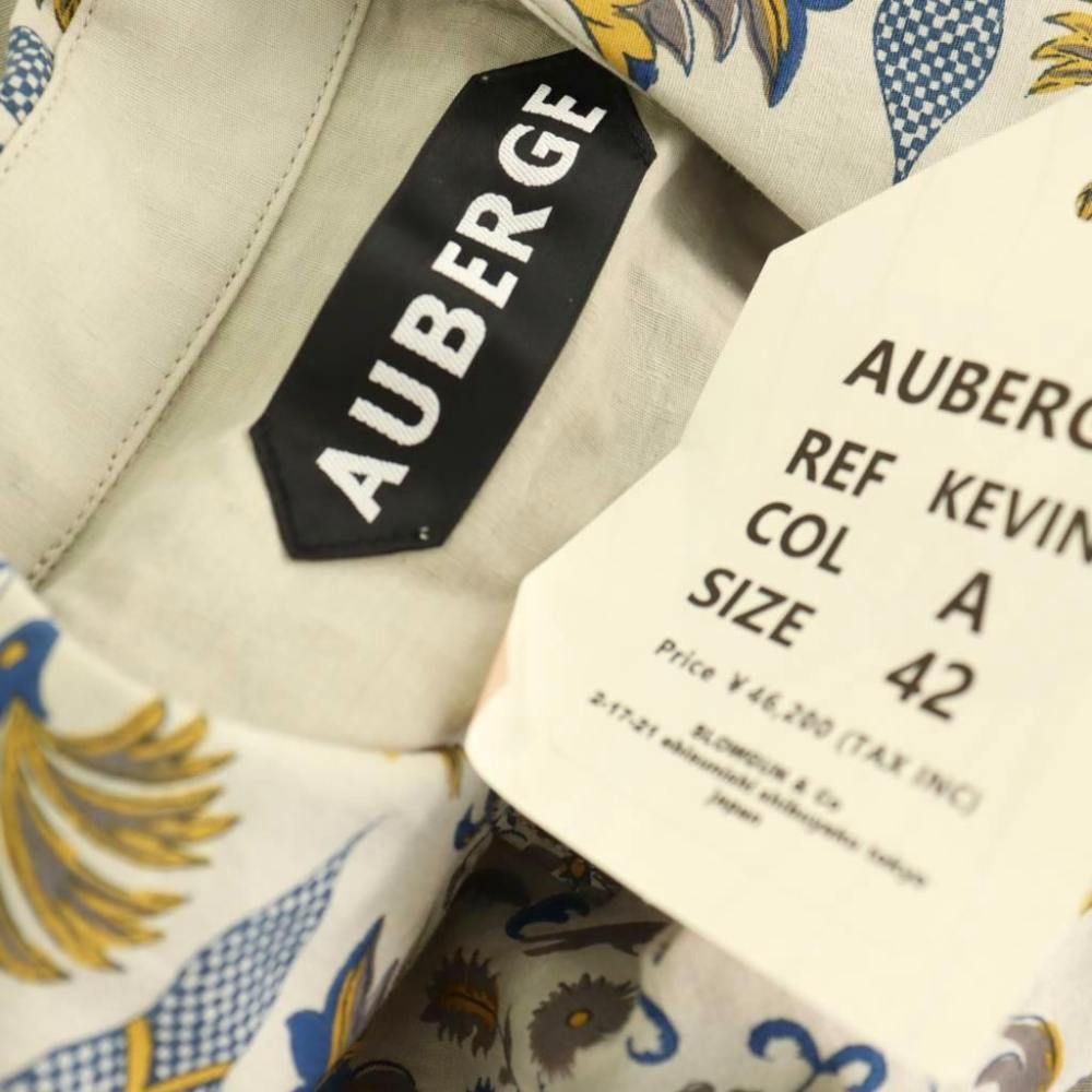 オーベルジュ AUBERGE 26SSKEVINシャツ 長袖 42 グレー /HK ■OS ■AD