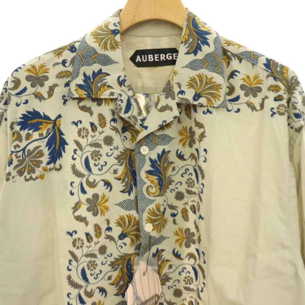 オーベルジュ AUBERGE 26SSKEVINシャツ 長袖 42 グレー /HK ■OS ■AD