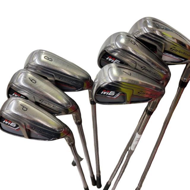 【中古】 テーラーメイド M6 6S アイアンセット IR RE-AX 85 STEEL (フレックスS) メンズ 男性用 右利き 右用 Dランク ゴルフクラブ
