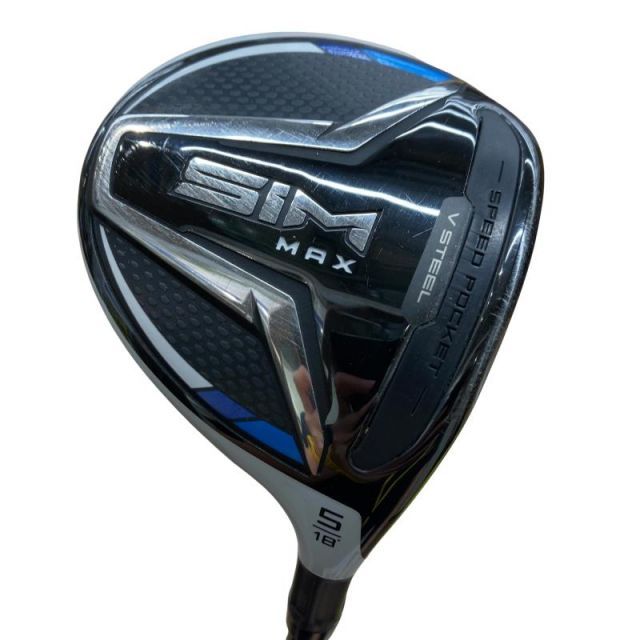 【中古】 テーラーメイド SIM MAX 5W フェアウェイウッド FW TENSEI BLUE TM50(FW) (フレックスR) メンズ 男性用 右利き 右用 Cランク ゴルフクラブ