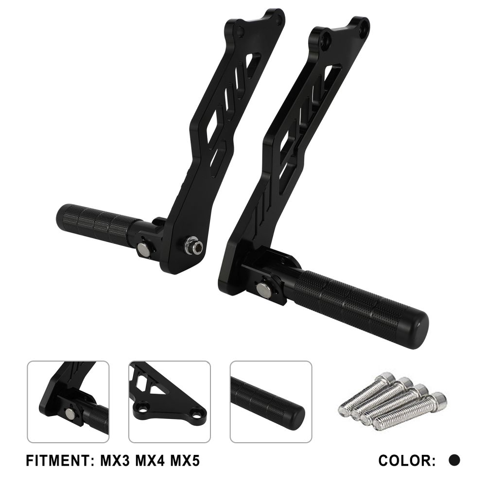 JFGRACING タラリア スティング MX3 MX4 MX5対応 リアフットペグ アルミ製 電動ダートバイク用