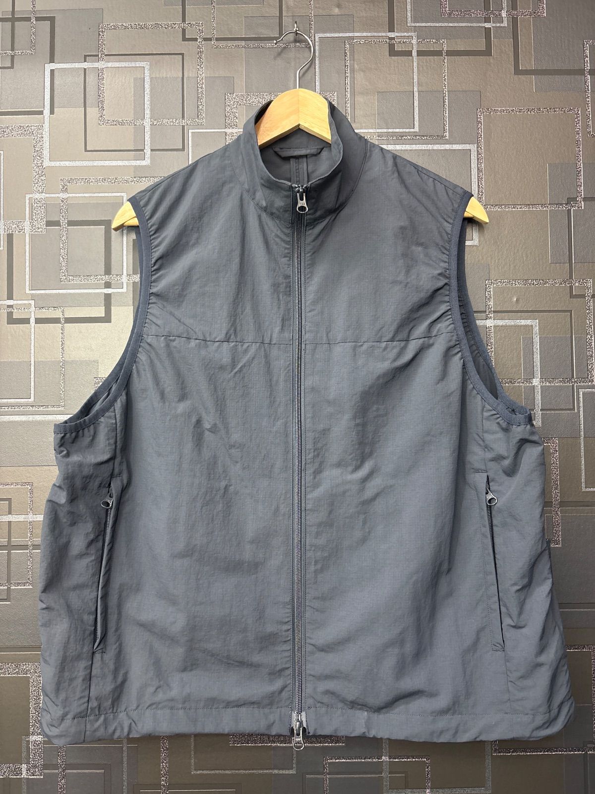 2026ssモデル URBAN RESEARCH Wide Dad NYLON DAD VEST ナイロンベスト サイズ1 ネイビー 送料無料♪