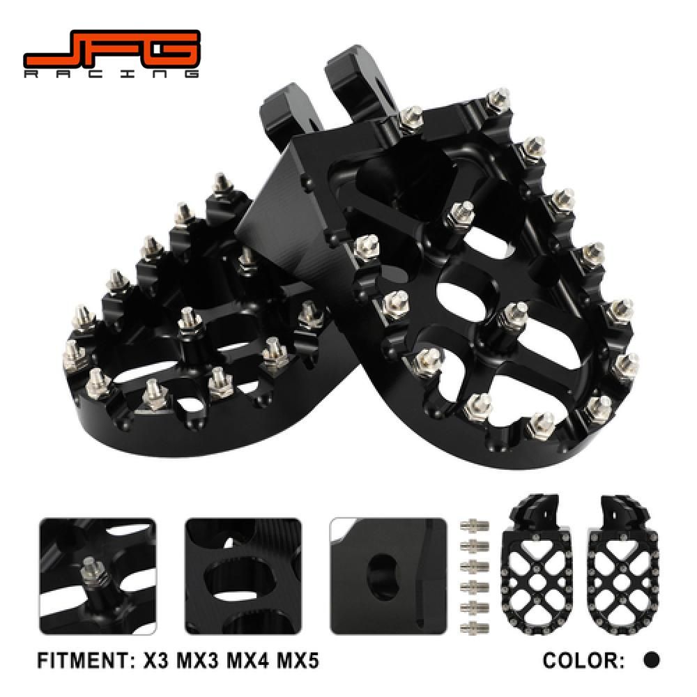 JFGRACING タラリア X3 MX3 MX4 MX5対応 フットペグ フットレスト モトクロス ダートバイク用