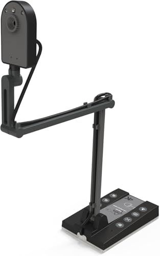TreasLin HDMI書画カメラ1500万画素USB-C出力/HDMIパススルー出力対応ビデオをPCに取り込み、SDカードに画像を保存4k高精細画質フ外部入力機能 内蔵マイクLED照明教育セット 教室でプレゼン用、オンライン授業 個別指導 9621652f