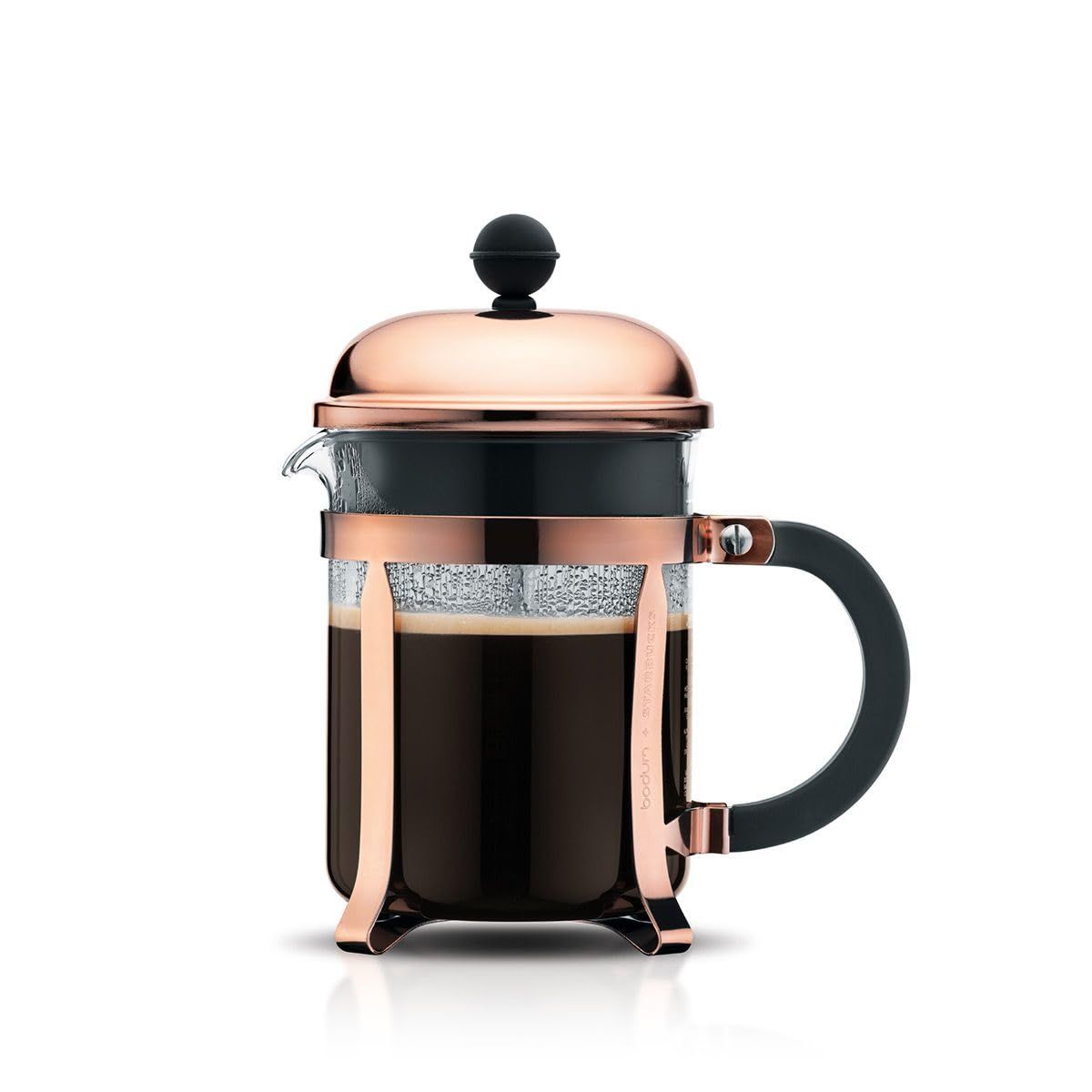 BODUM ボダム コーヒーメーカー コーヒープレス CHAMBORD シャンボール フレンチプレス コーヒーメーカー 500ml カッパー ステンレスフィルター ガラスビーカー 浸漬式 コーヒー 【正規品】 1924-18ym