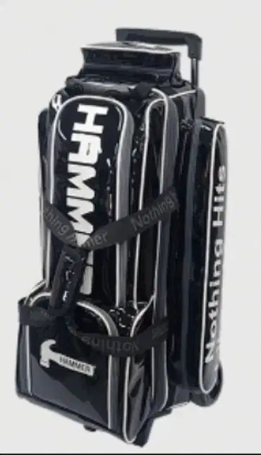 ボーリングバッグ *新品* HAMMER(ハンマー) 3 ボール スリムローラーバッグ ブラック