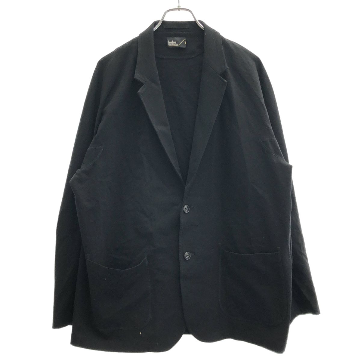kolor カラー 26SS シングルポンチジャケット 26SCM-J08203 ブラック 3