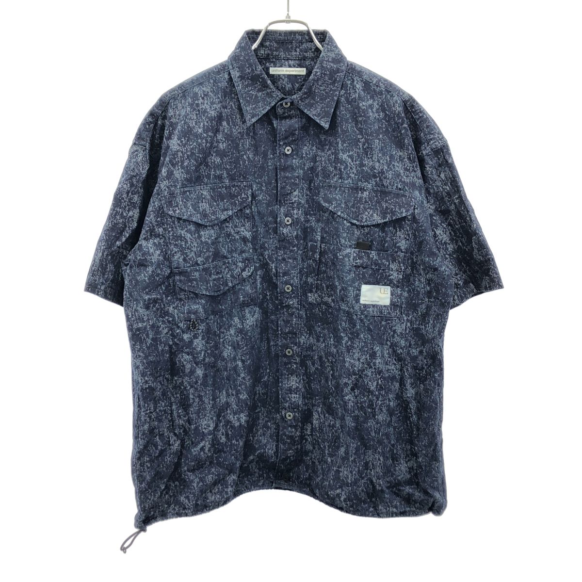 uniform experiment ユニフォームエクスペリメント INDIGO PRINT S/S FISHING SHIRT インディゴ プリント フィッシング シャツ UE-250009 ブルー 2 7,703円