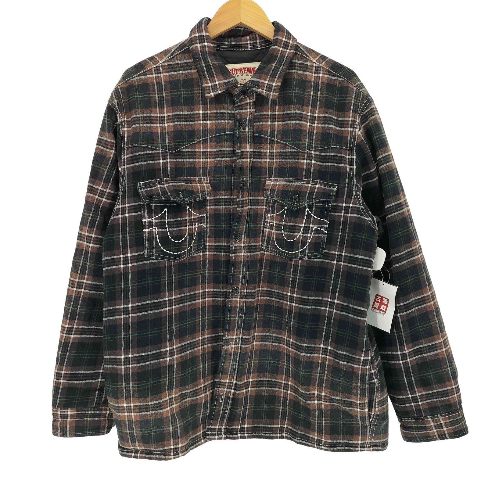 シュプリーム Supreme 25AW Quilted Lined Plaid Flannel Shirt キルティング ラインド チェック フランネル シャツ メンズ import：L