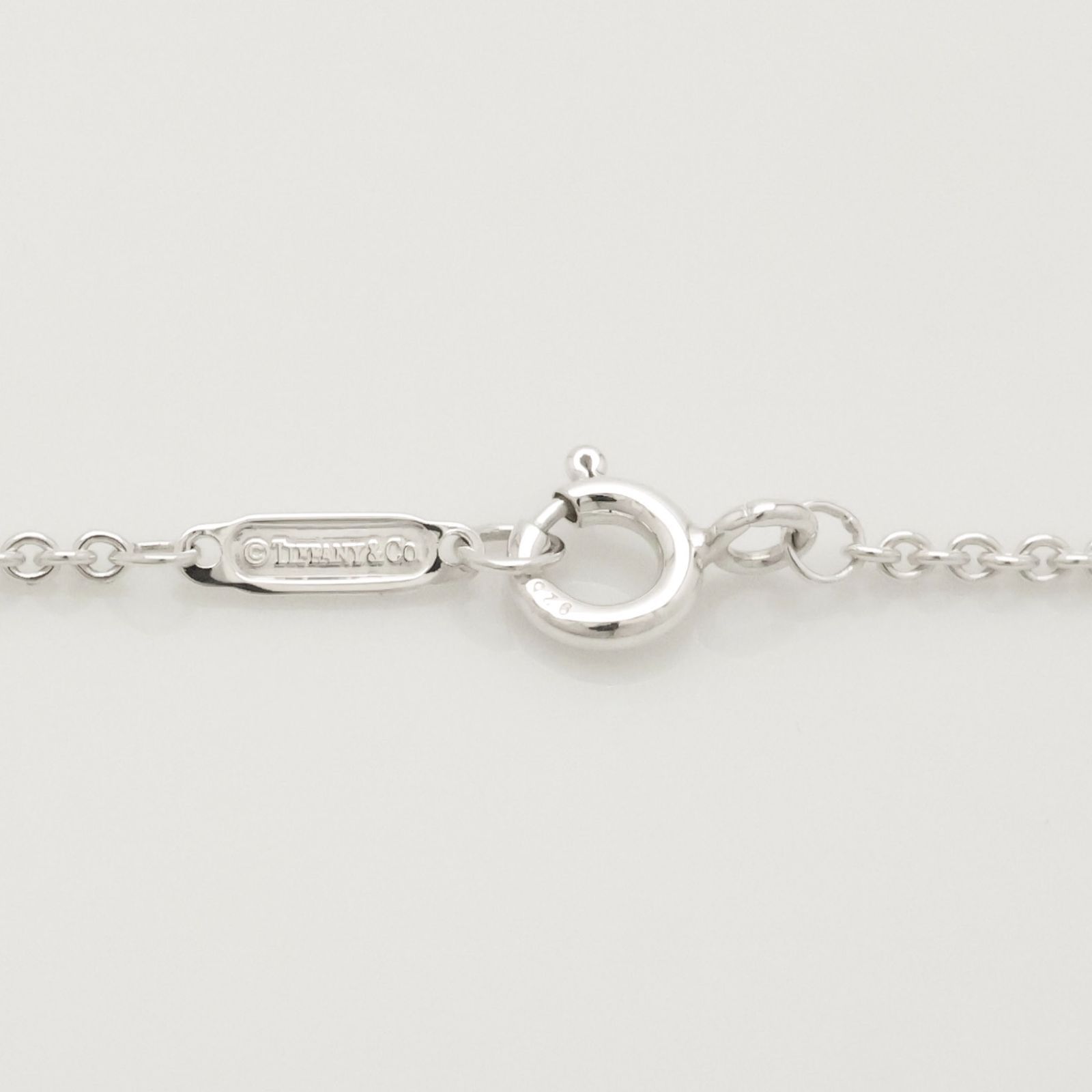 【美品】ティファニー TIFFANY&Co. トリプル クッション スクエア ネックレス AG925