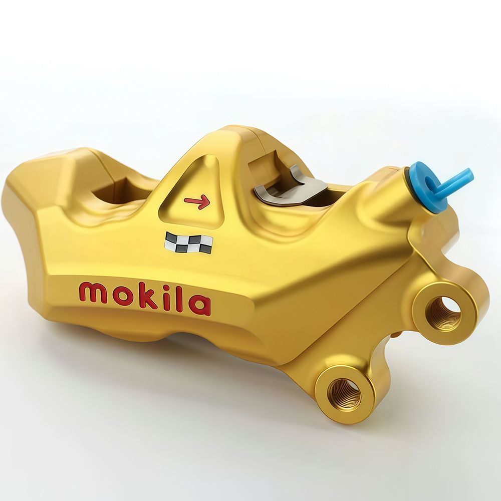 4ピストンブレーキキャリパー 40mm アバロン小型ブラケット 220mmディスク対応 ヤマハ カワサキ スズキ用