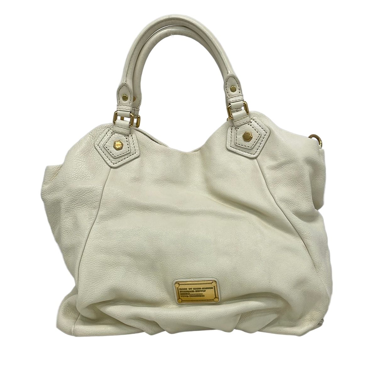 MARC BY MARC JACOBS(マークバイマークジェイコブス) トートバッグ クラシックQフラン アイボリー レザー