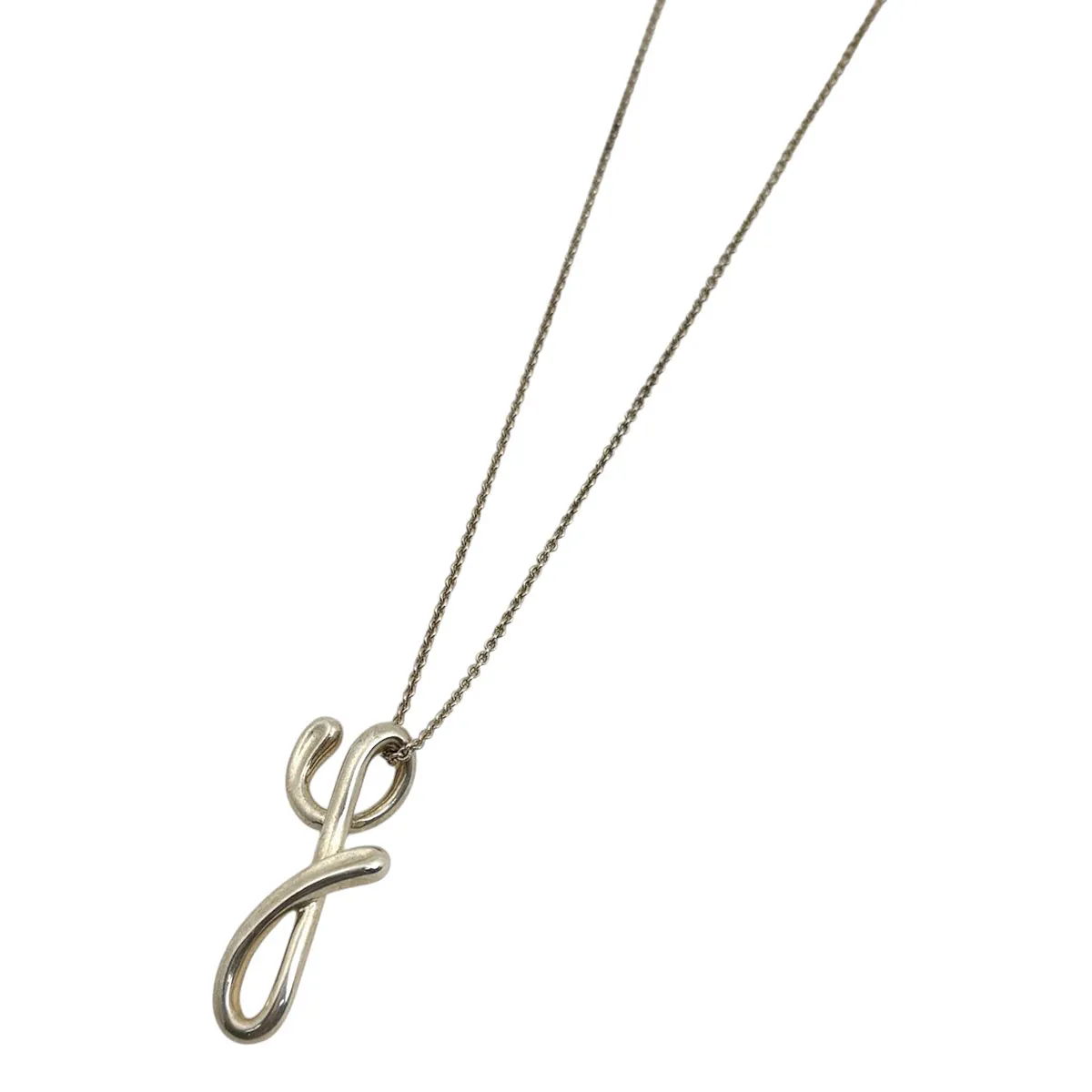 未使用に近い ティファニー ネックレス レターy イニシャル 925 社外 ティファニー TIFFANY&Co. ネックレス レター アルファベット