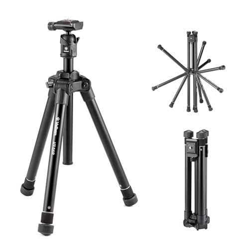 Velbon トラベル三脚 ULTREK UT-3AR 5段 ウルトラロック 全高135.5cm 縮長29.5cm 脚径21mm 小型 自由雲台 アルカスイス互換 アルミ脚 437006★m 2c740f14