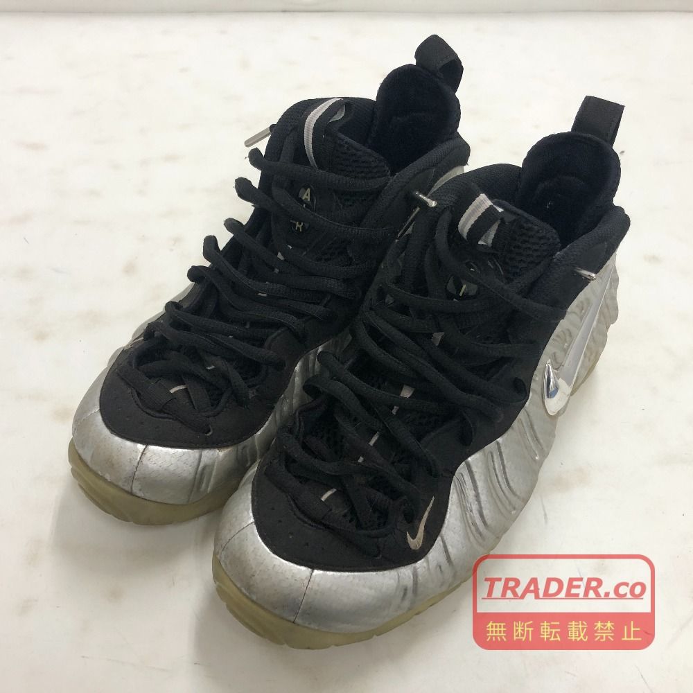 02w27301 ナイキ NIKE AIR FOAMPOSITE PRO シルバー 26.5cm 中国製 メンズ 箱なし スニーカー 616750-004 【中古品】 11,000円