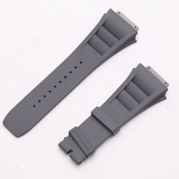 良品 リチャードミル 純正ベルト グレーカラー 19ｍｍ用 メンズ腕時計 2000000 NSK NAM
