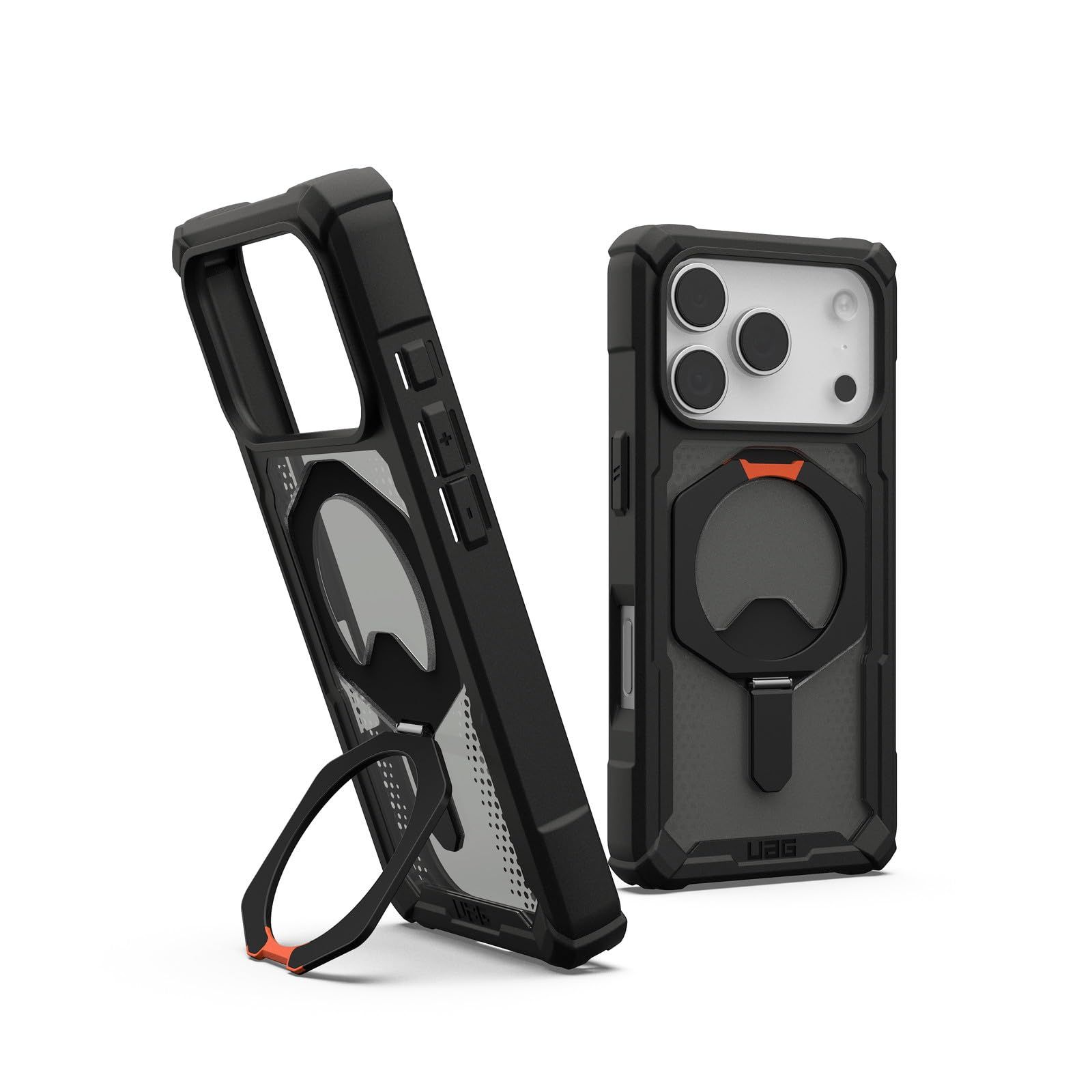 URBAN ARMOR GEAR iPhone 17 Pro 2025対応耐衝撃ケース PLASMA XTE MAGSAFE ブラック/ポップオレンジ 【正規日本代理店品】 UAG-IPH25MA-TXM-B/P