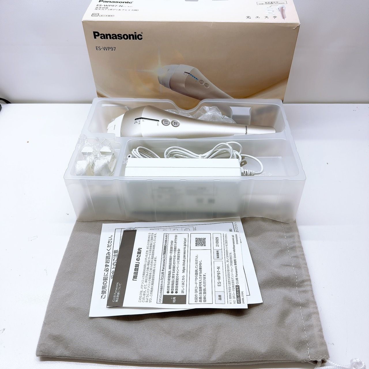 《ほぼ未使用＊アタッチメント完備》 Panasonic スムースエピ 光エステ ES-WP97 パナソニック ,2607N405