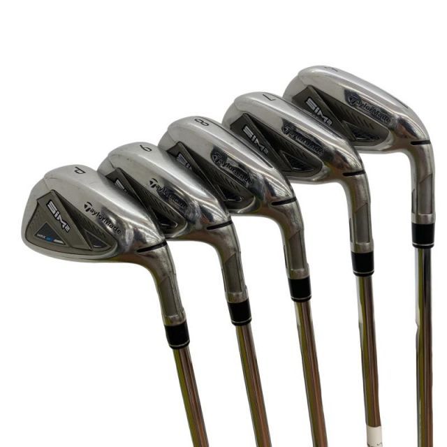 【中古】 テーラーメイド SIM2 MAX 5S アイアンセット IR KBS MAX MT85 JP (フレックスS) メンズ 男性用 右利き 右用 Cランク ゴルフクラブ