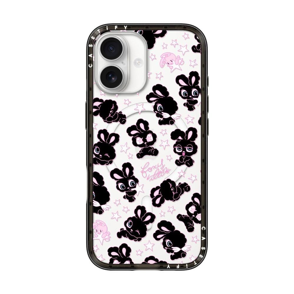 CASETiFY コンパクト iPhone 17 ケース [MagSafe対応/薄型 軽量/耐衝撃] - Black Bunnies Star Mix - クリア ブラック 6,407円