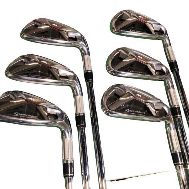 【中古】 テーラーメイド M2 6S アイアンセット IR RE-AX 90 STEEL JAPAN・SPEC(アイアン) (フレックスS) メンズ 男性用 右利き 右用 Dランク ゴルフクラブ