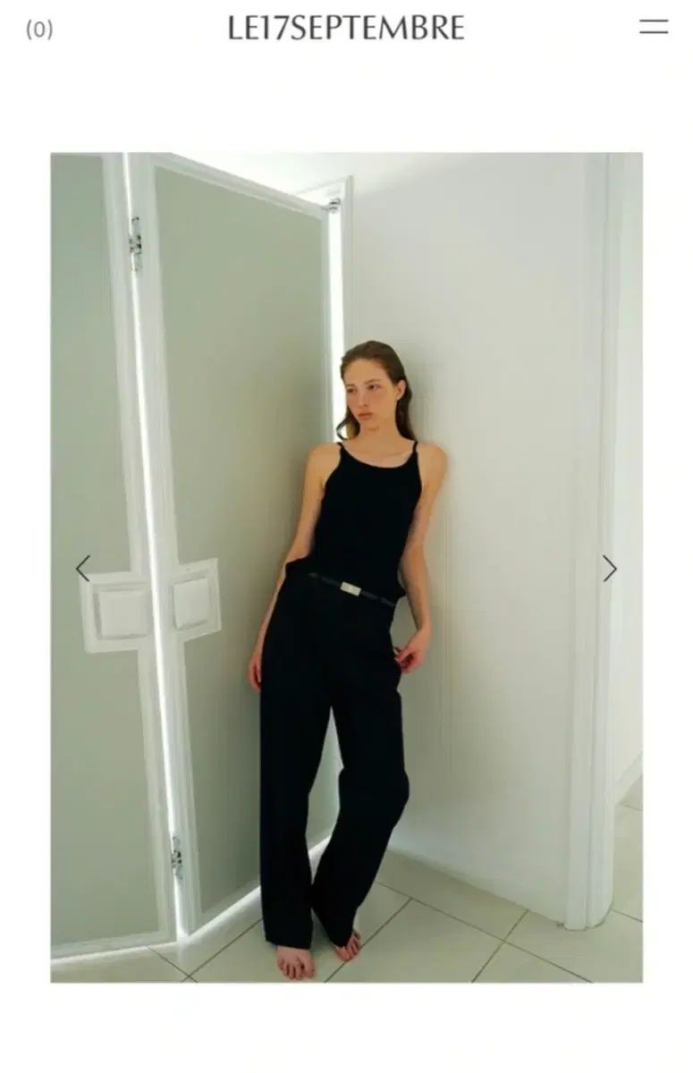 le17septembre CLAIRE COTTON TWILL PANTS