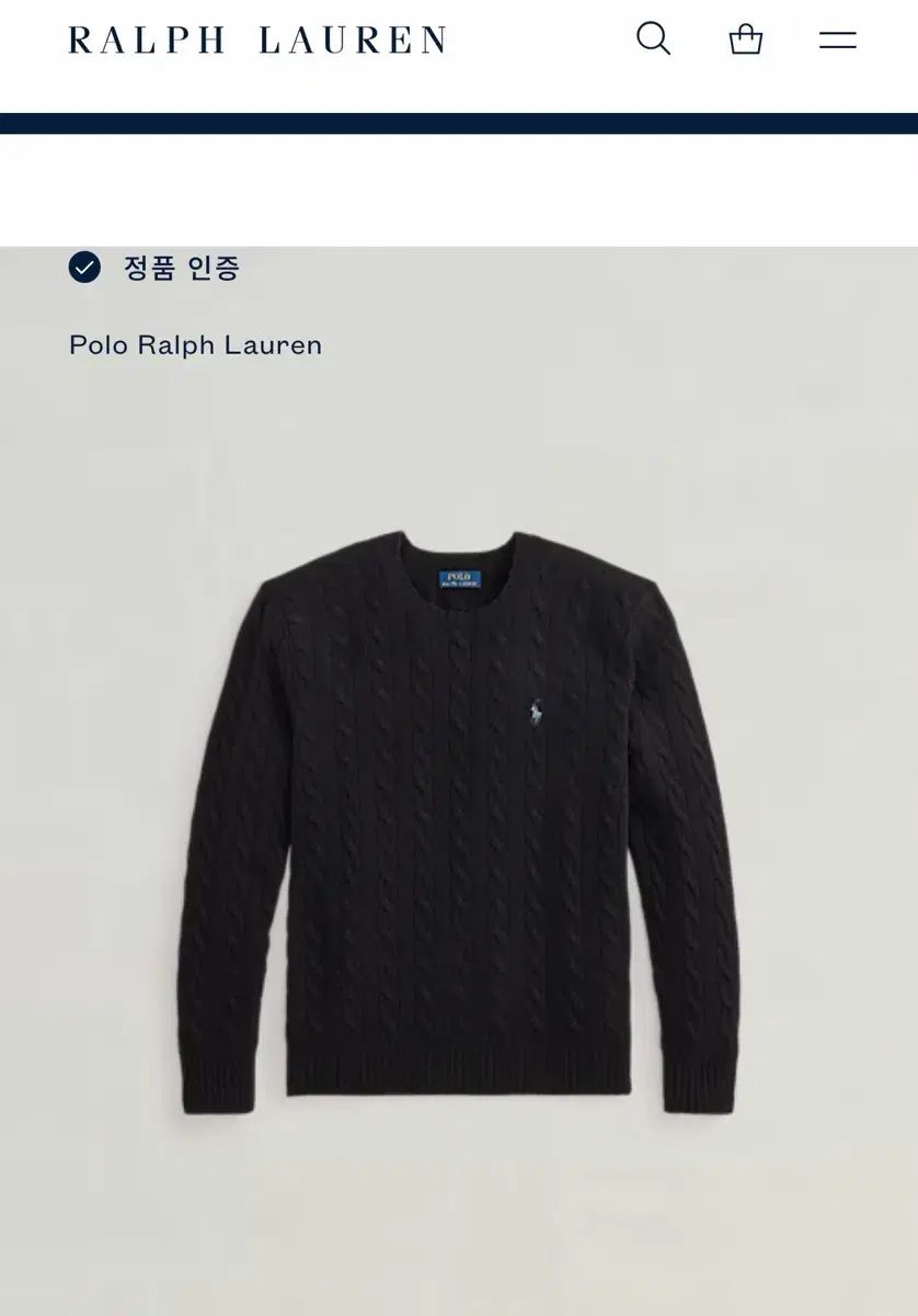 ポール ウール カシミア ポロ ブラック L サイズ