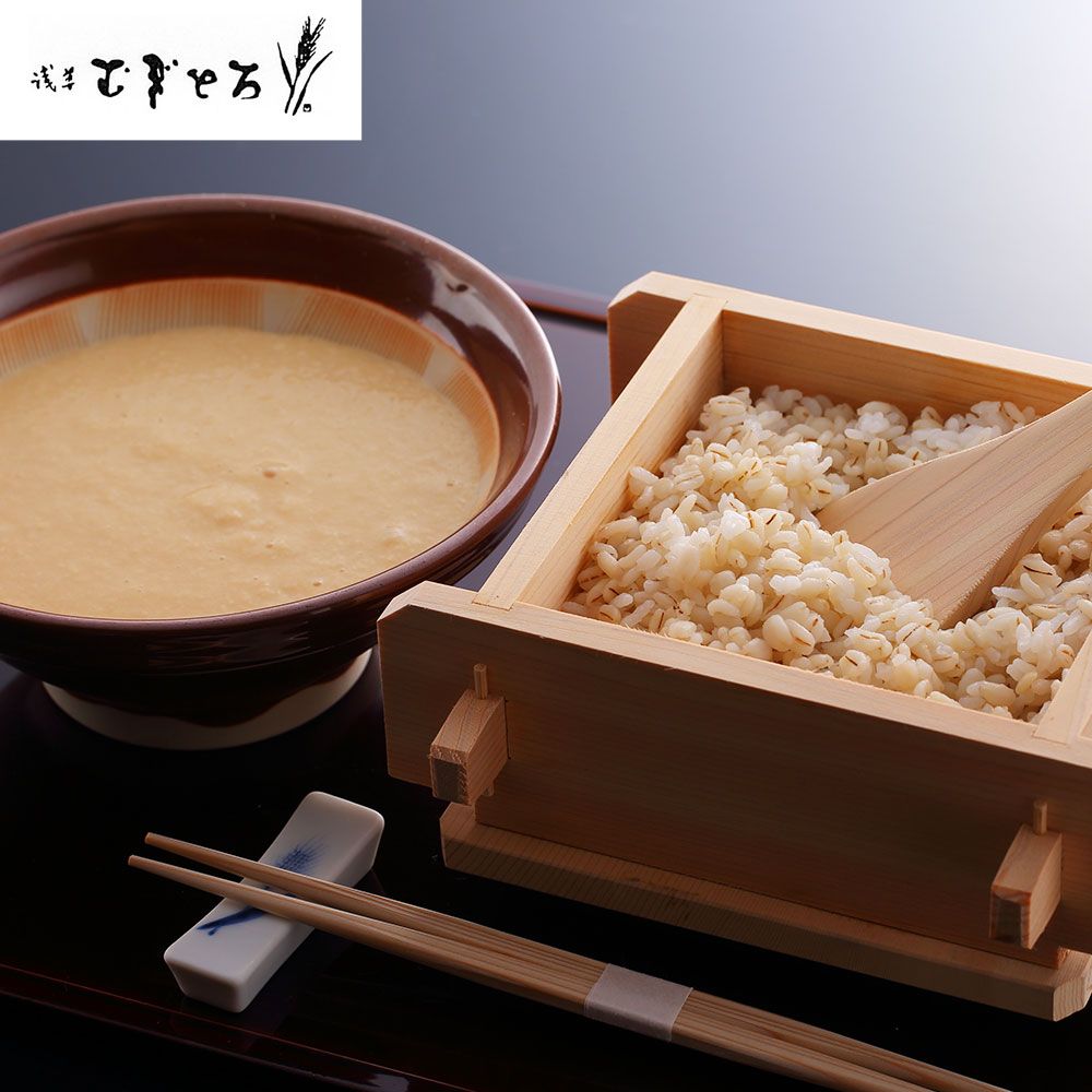 贅沢な食べ合わせを楽しめる 東京 昭和四年創業 「浅草むぎとろ」 味付とろろ・むぎごはんセット 5,856円