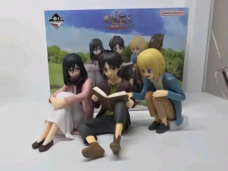 一番くじ 進撃の巨人 エレン ミカサ アルミン 巨人땅울림 A賞 フィギュア