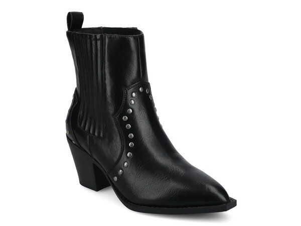 ジャーニー レディース シューズ ブーツ・レインブーツ Journee Braylee Western Bootie Black ブラック
