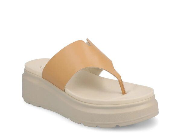 ジャーニー レディース シューズ サンダル Journee Carah Wedge Sandal Tan タン