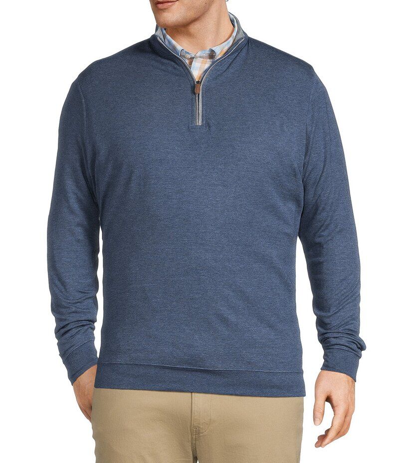 ジョニー オー メンズ アウター ニット・セーター トール JohnnieO Big Tall Sully QuarterZip Pullover Helios Blue ブルー