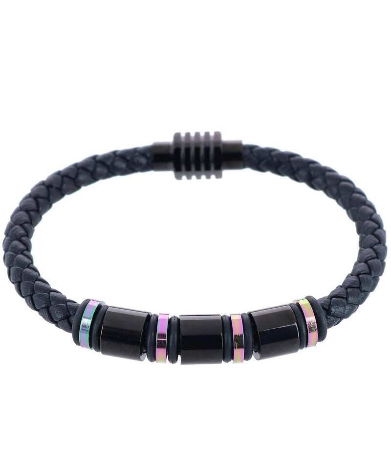 トラファルガー メンズ アクセサリー ブレスレット・バングル・アンクレット レザー Trafalgar Subtle Color Magnetic Secure Clasp Leather Brace
