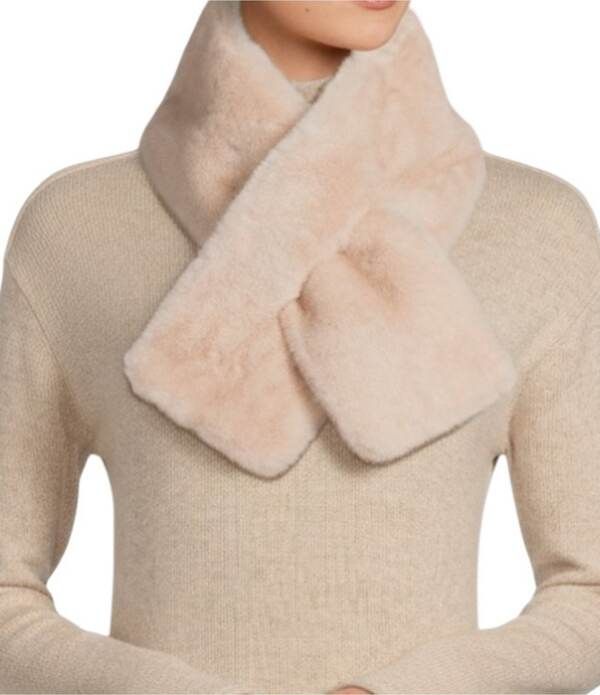 エーラブズエー レディース アクセサリー マフラー・ストール・スカーフ A Loves A Faux Fur Pull Through Scarf Pink Champagne ピンク