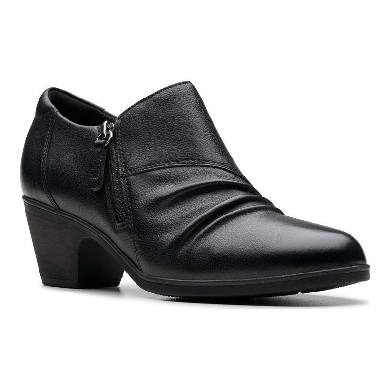 クラークス レディース シューズ ブーツ・レインブーツ レザー Clarks Emily2 Braley Womens Leather Shooties Black ブラック