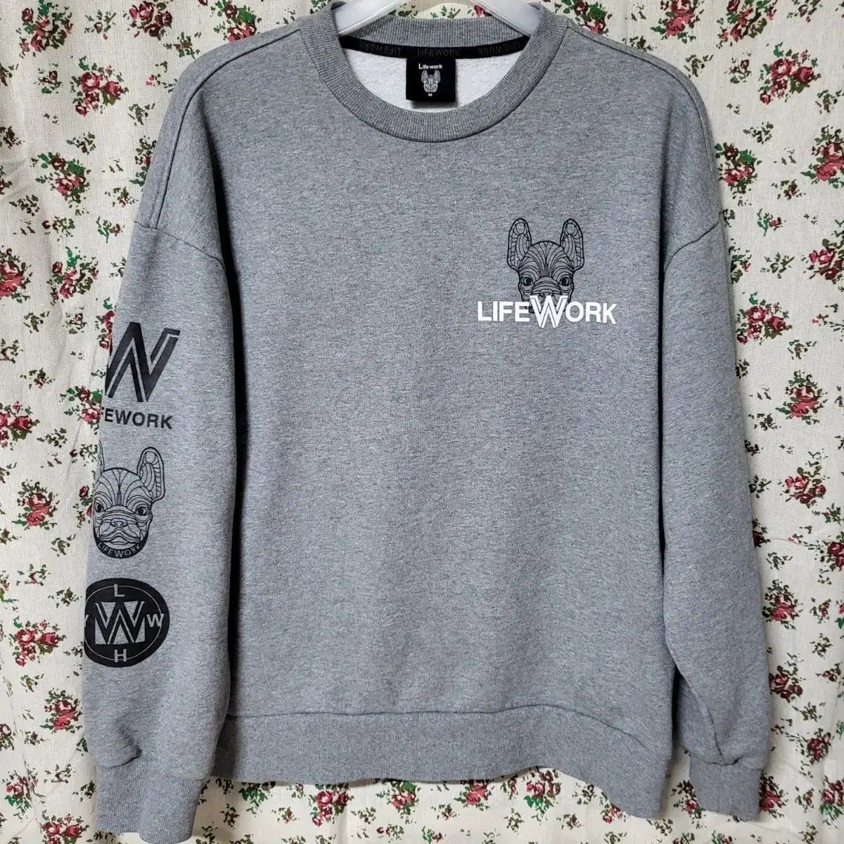 正規品 Life Work ライフウォーク 弱起毛 フレンチブルドッグ スウェット M ヨーロッパサイズ ユニセックス