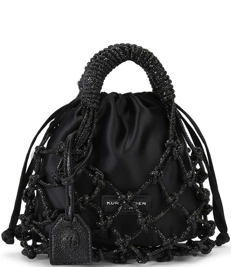 カートジェイガーロンドン レディース バッグ ショルダーバッグ Kurt Geiger London Small Macrame Crystal Shoulder Bag Black ブラック