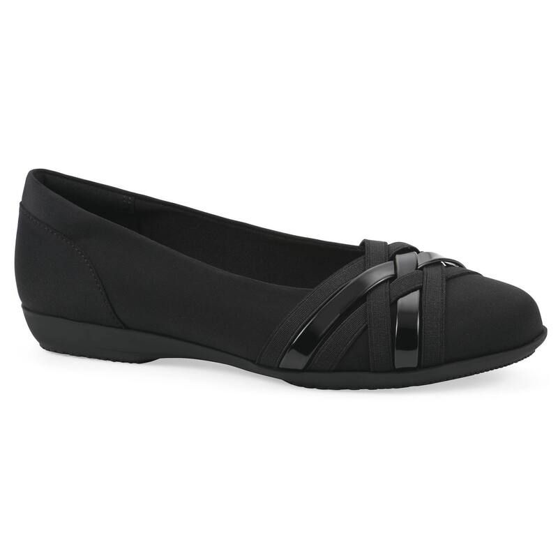 クリフバイホワイトマウンテン レディース シューズ サンダル Cliffs by White Mountain Chic Womens Ballet Flats Black Nylon ブラック
