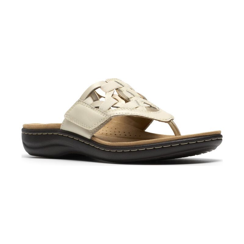 クラークス レディース シューズ サンダル レザー Clarks Laurieann Mia Womens Leather Flip Flop Sandals White Leather ホワイト 14,585円